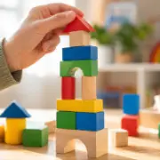 Building a Colorful Wooden Block Tower